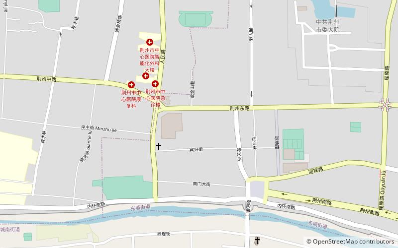 Distrito de Jingzhou location map