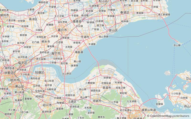 Hangzhou Bay Bridge location map