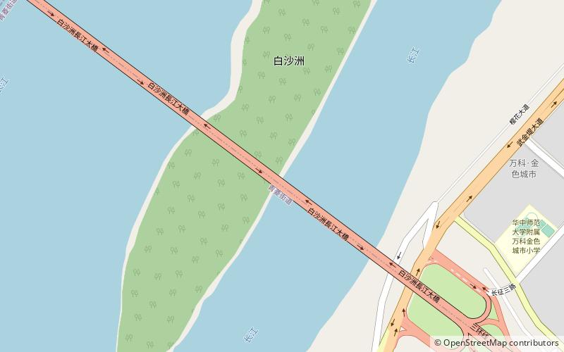 Baishazhou Yangtze River Bridge location map