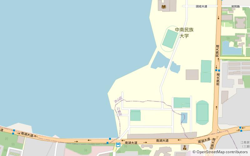 South Central University for Nationalities location map