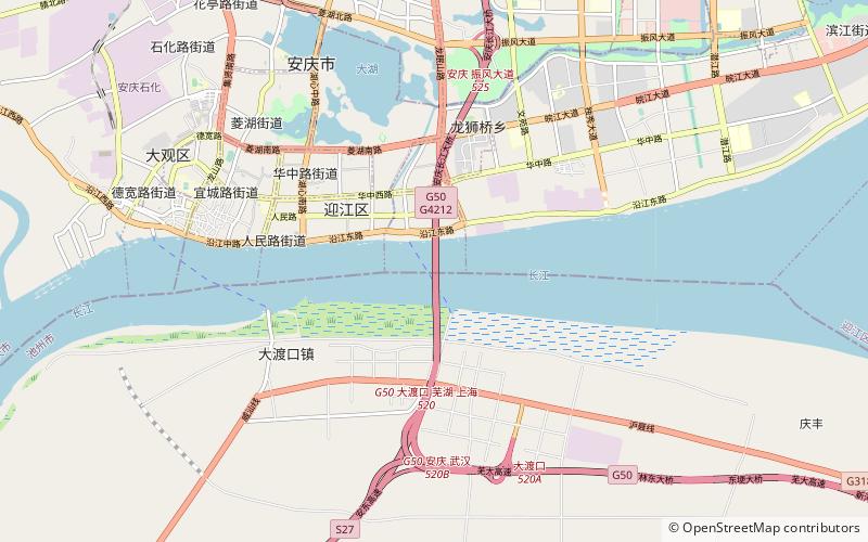 Anqing Yangtze River Railway Bridge location map