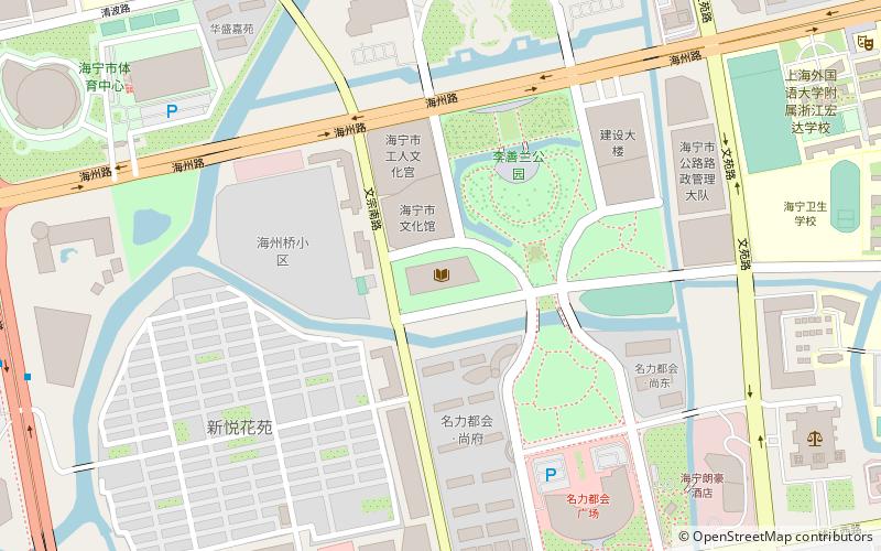 haining library location map