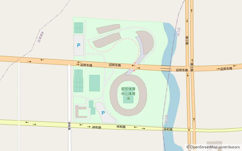 anqing sports centre location map