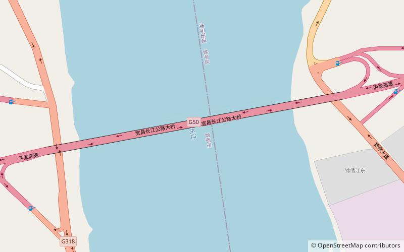 Pont de Yichang location map