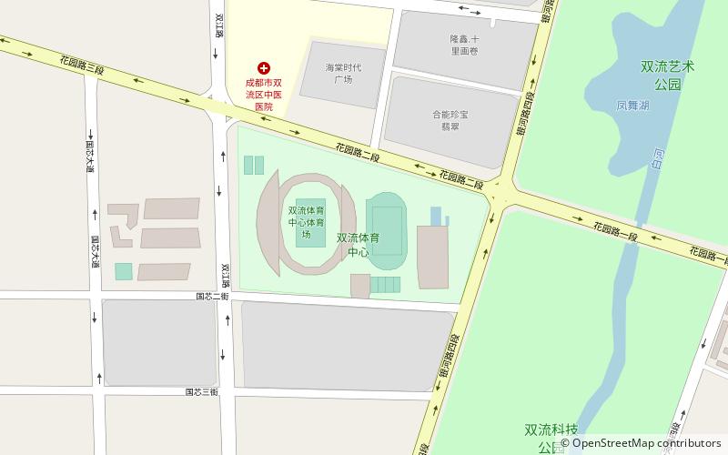 shuangliu sports centre chengdu location map