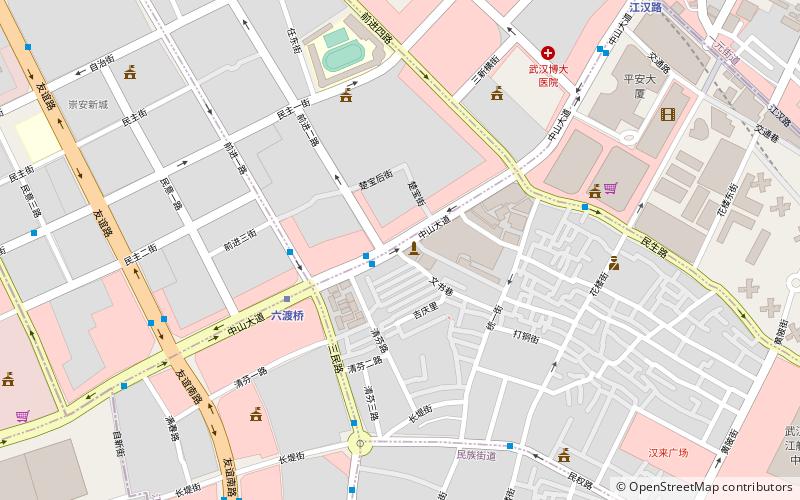 Wu han guo min zheng fu jiu zhi location map