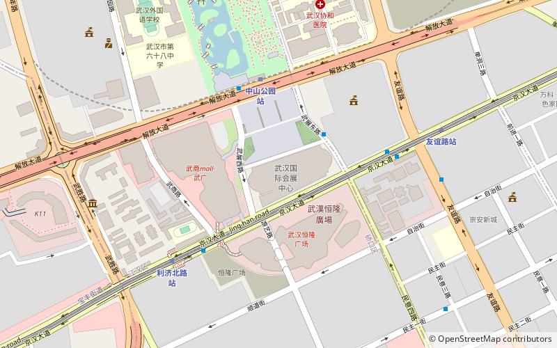 wu han hui yi zhan lan zhong xin wuhan location map
