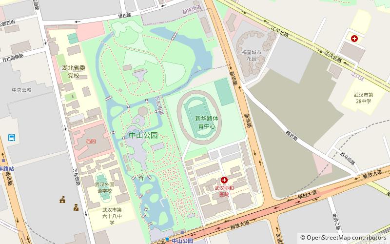 xinhua road sports center wuhan location map