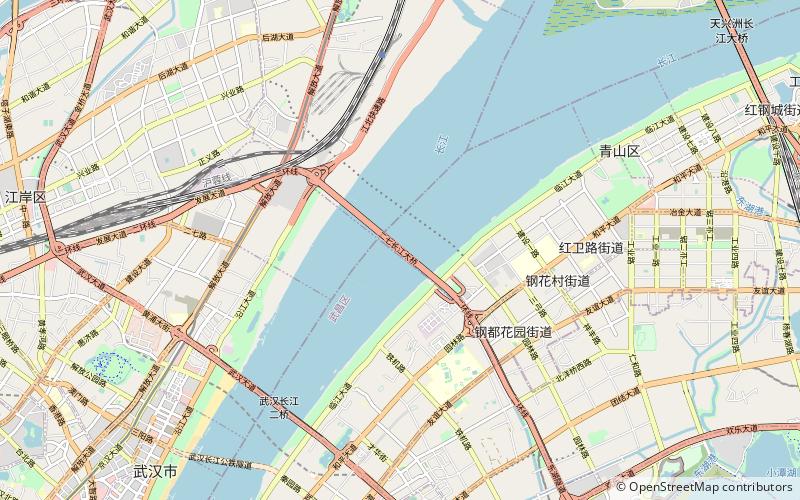 Erqi Yangtze River Bridge location map