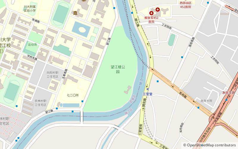 wangjiang park chengdu location map