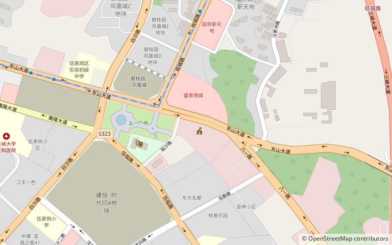 District de Wujiagang location map