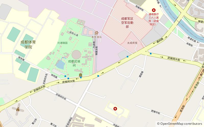 jinli ancient street chengdu location map
