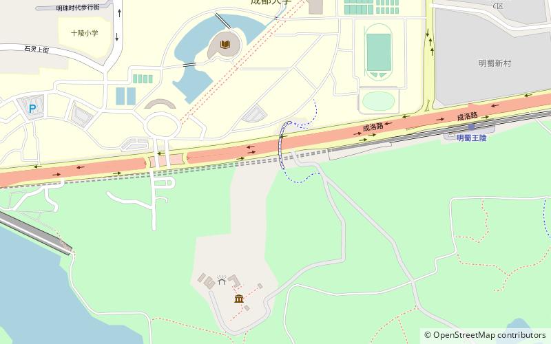 Chengdu University location map