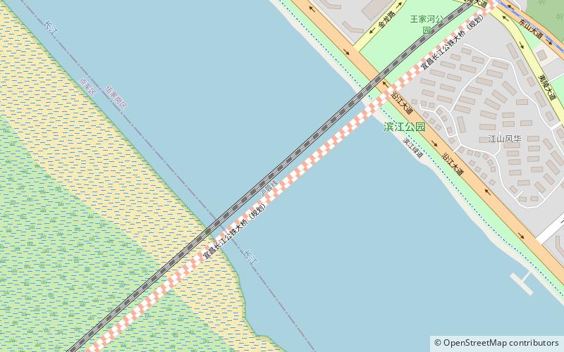 Yichang Yangtze River Railway Bridge location map
