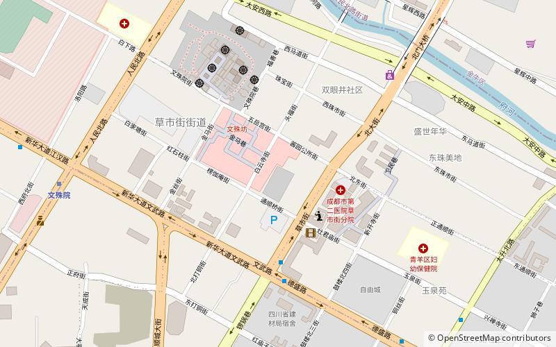 wenshu yuan chengdu location map