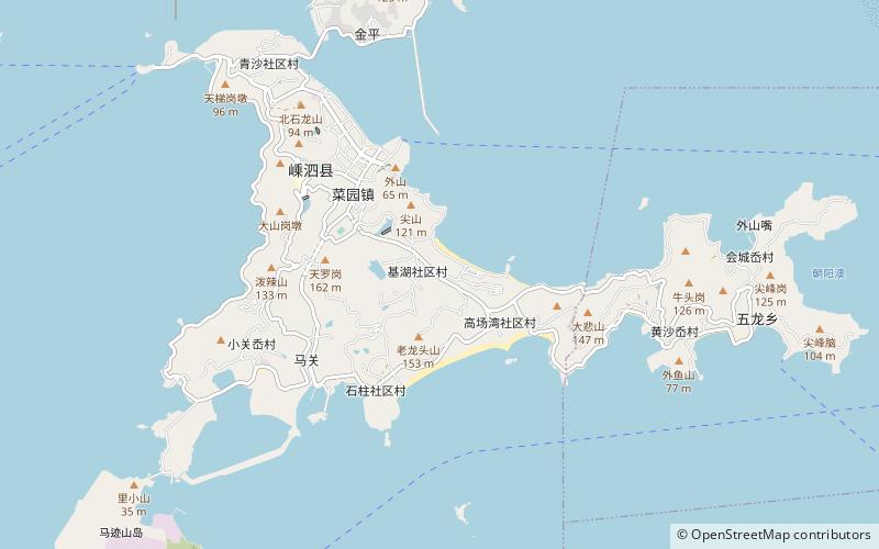 Sijiao Island location map