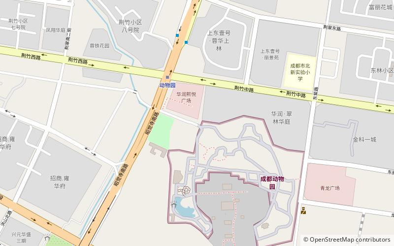 Chengdu Zoo location map