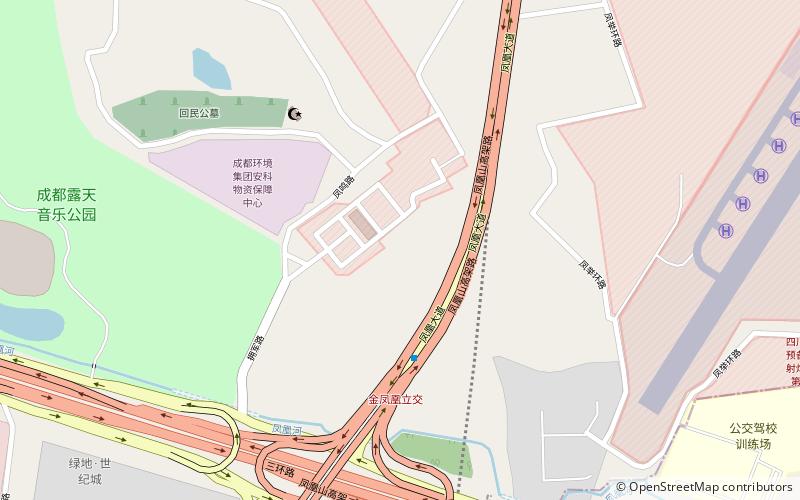 phoenix mountain mosque chengdu location map