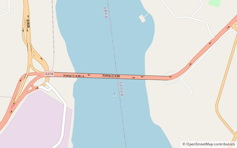 Pont de Wanxian location map