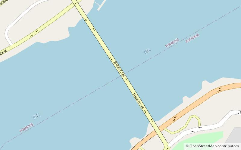 Second Wanzhou Yangtze River Bridge location map