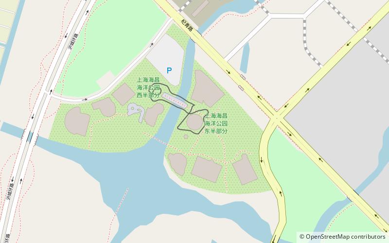 shanghai haichang ocean park location map