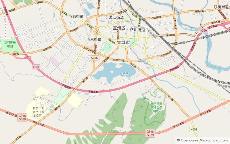 wan ling hu jing qu xuancheng location map