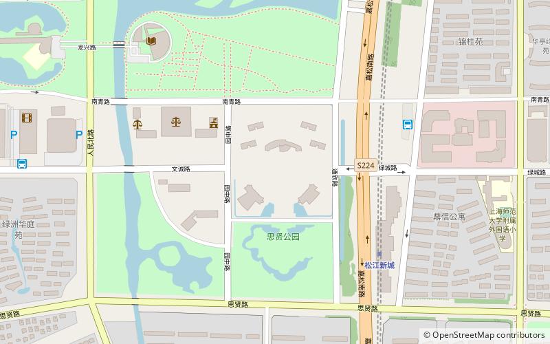 Songjiang University Town location map