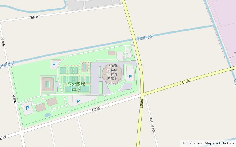 Qi Zhong Stadium location map