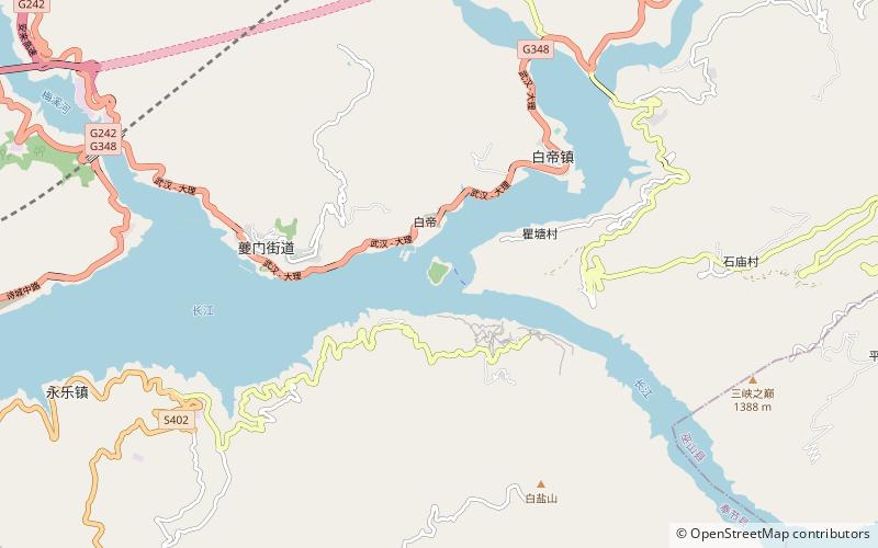 Baidicheng location map