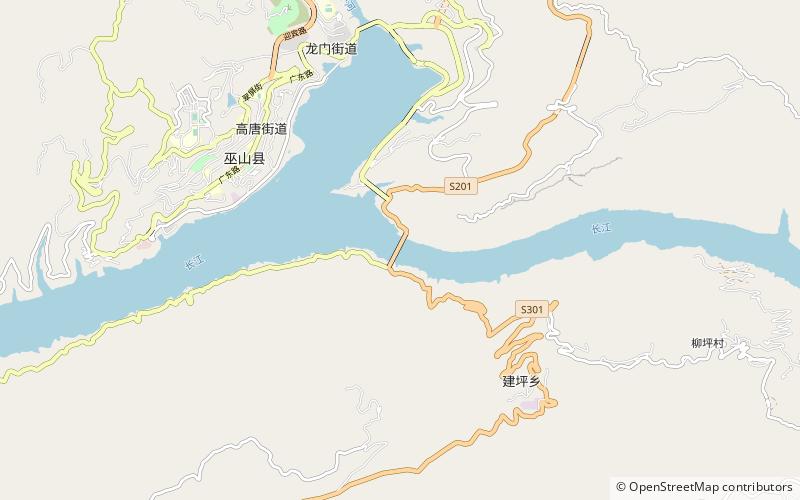 Wushan Yangtze River Bridge location map