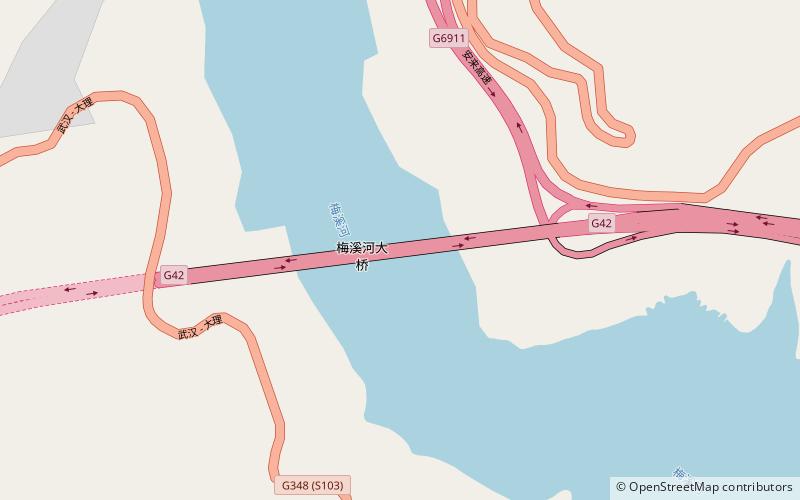 Meixi River Expressway Bridge location map