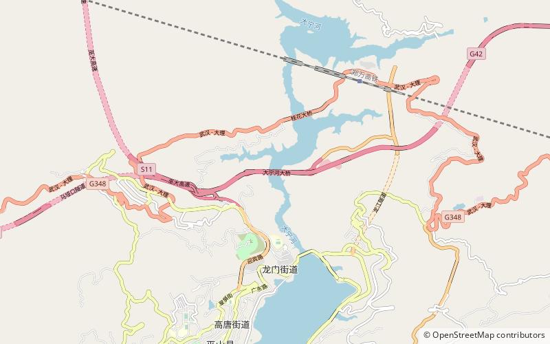 Daning River Bridge location map