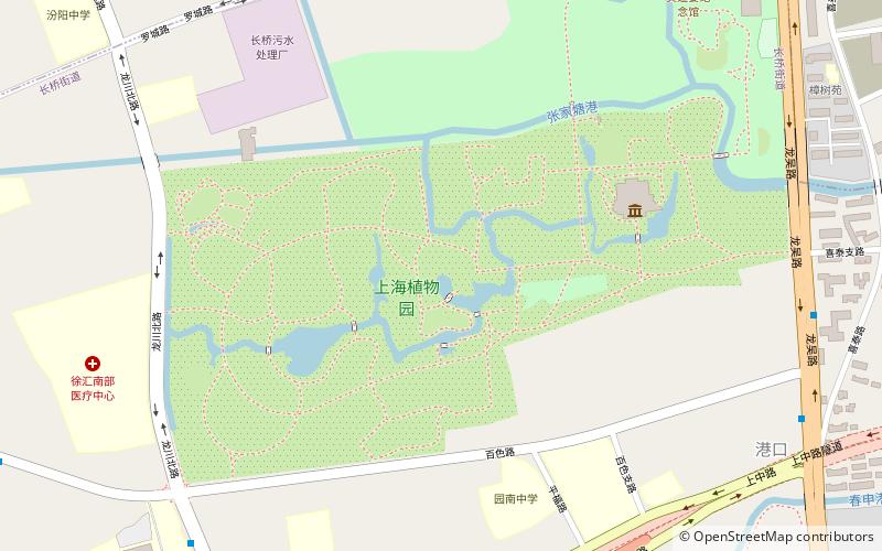 Shanghai Botanical Garden location map