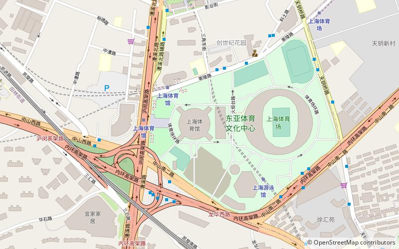 Shanghai Indoor Stadium location map