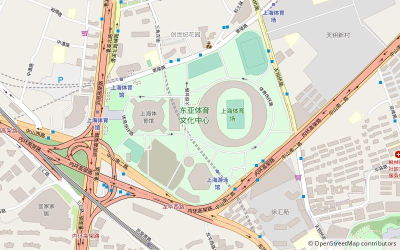 Estadio de Shanghái location map