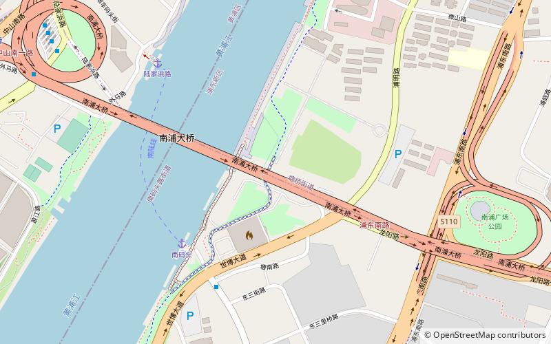 Nanpu-Brücke location map