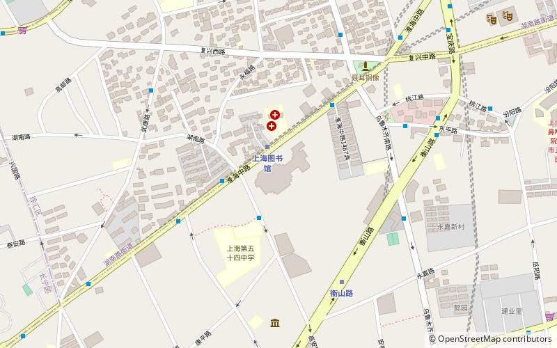 Shanghai Library location map