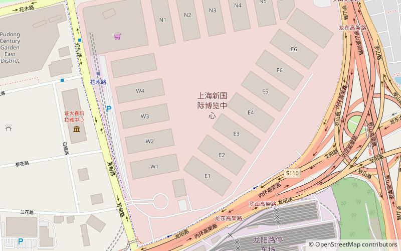 Shanghai New International Expo Centre location map