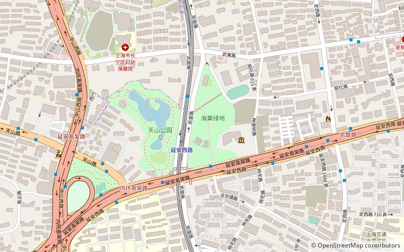 kaiqiao green area szanghaj location map