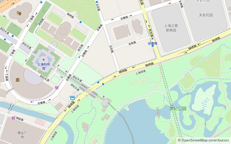 Shanghai Pudong Street Circuit location