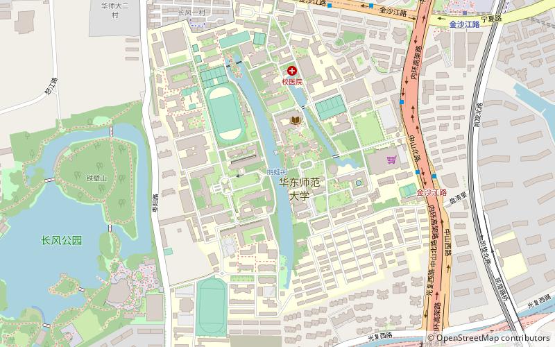 wschodniochinski uniwersytet pedagogiczny szanghaj location map