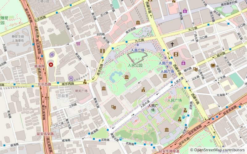 Musée d'Art contemporain de Shanghai location map