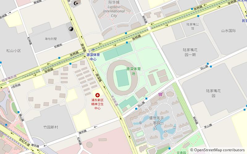 Yuanshen Sports Centre Stadium location map