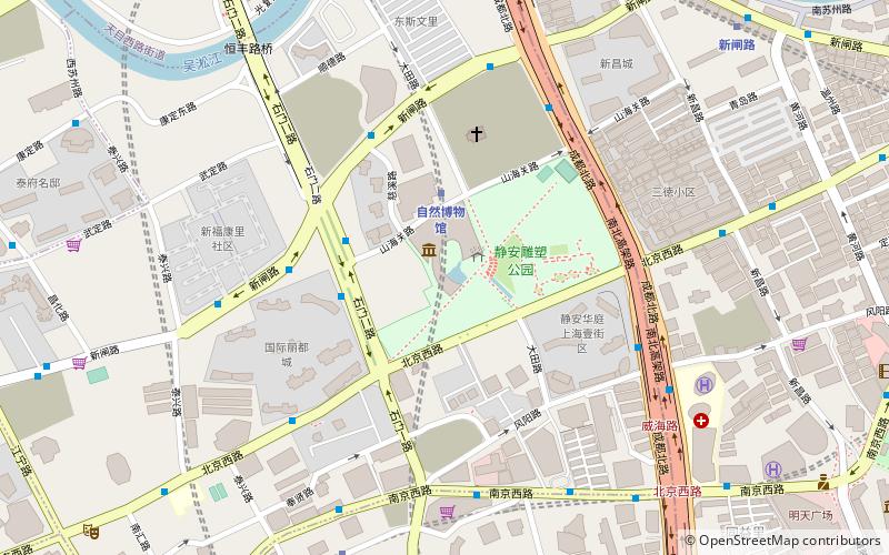 Jing'an Sculpture Park location map