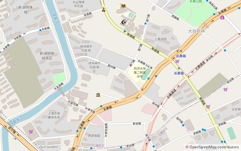 changshou road subdistrict szanghaj location map