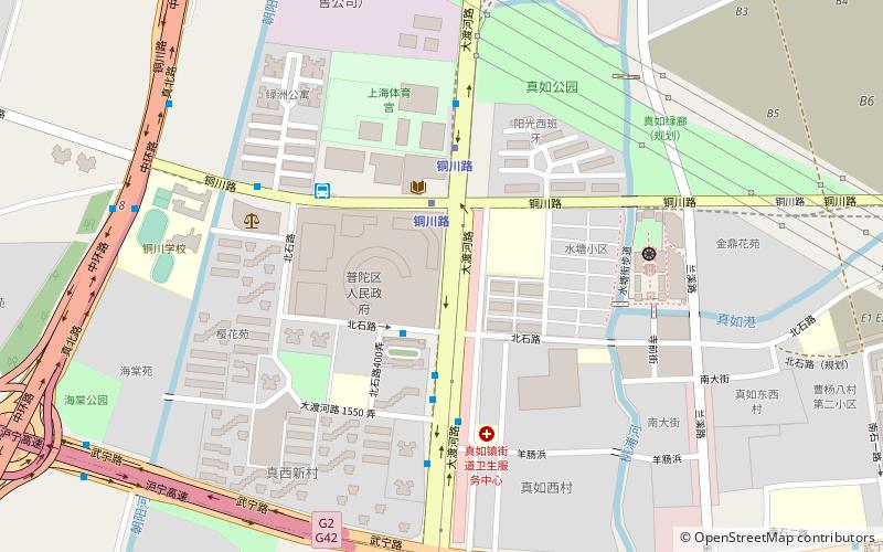 District de Putuo location map
