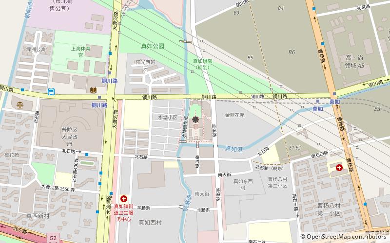 Zhenru Temple location map
