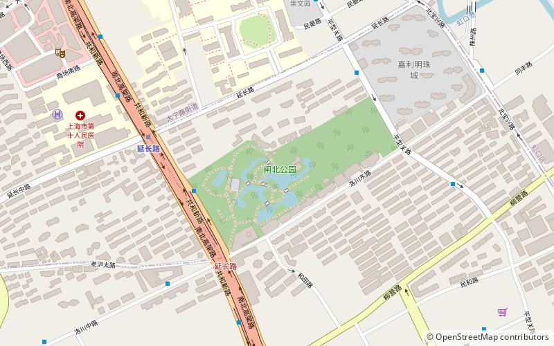 zhabei park szanghaj location map