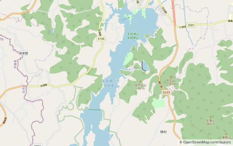 Tianmu Lake location map
