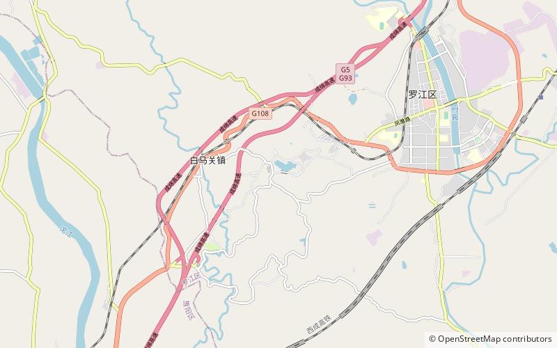 pang tong shrine and tomb deyang location map